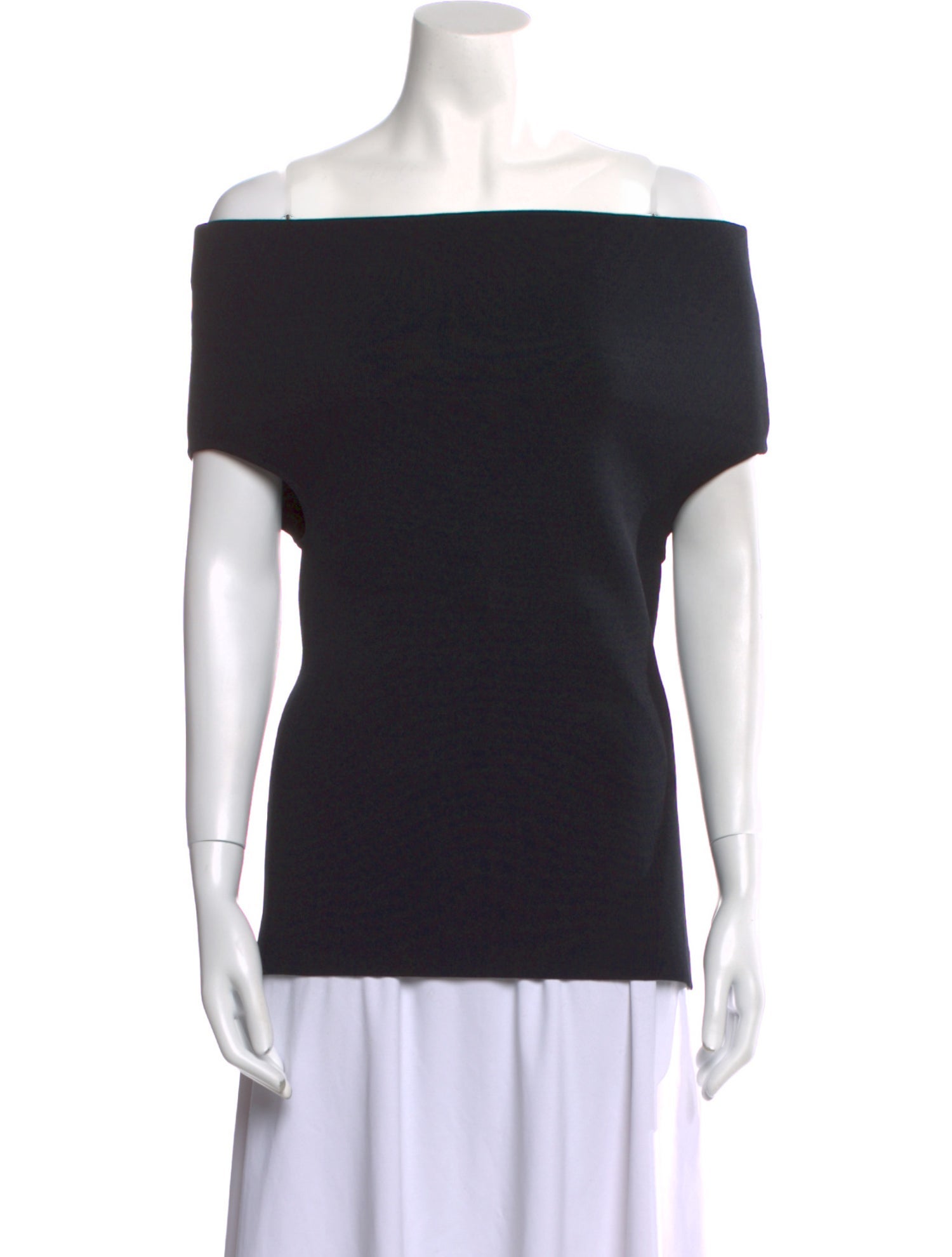 TOTEME Off-Shoulder Double Knit Off-The-Shoulder Top