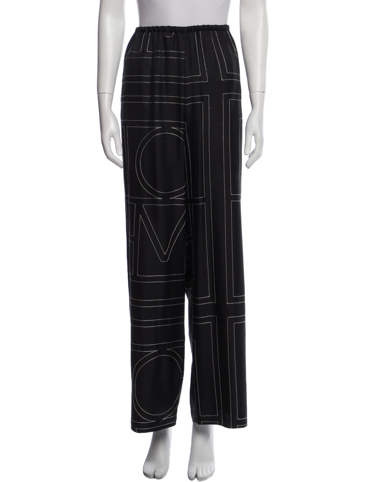 TOTEME Silk Printed Pajamas