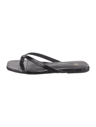 TOTEME Leather Flip Flops