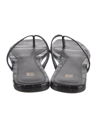 TOTEME Leather Flip Flops