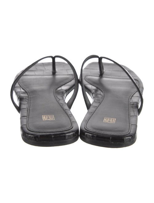 TOTEME Leather Flip Flops
