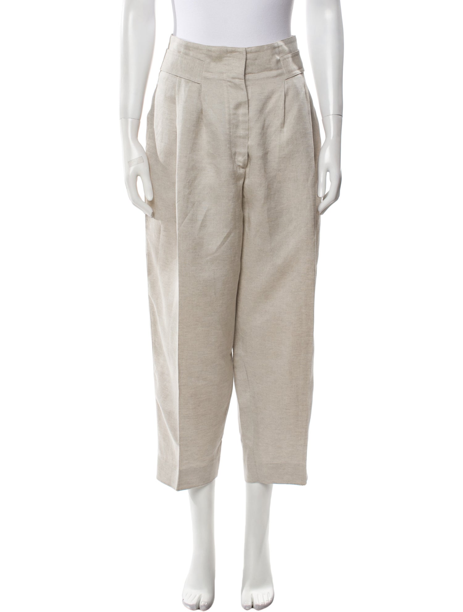 TOTEME Double-Pleated Trouser Straight Leg Pants