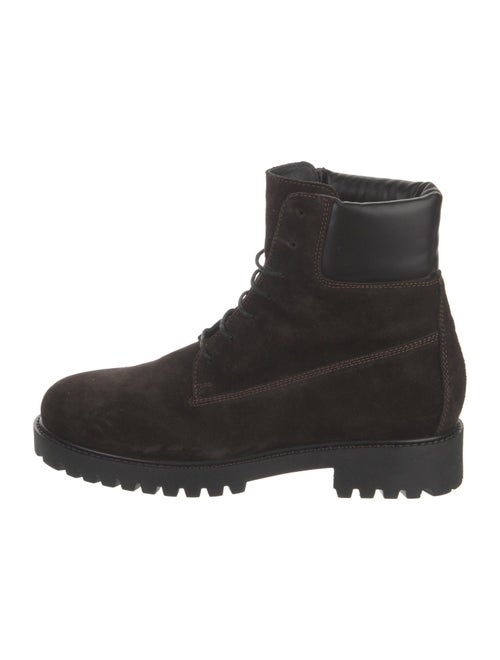TOTEME Suede Combat Boots