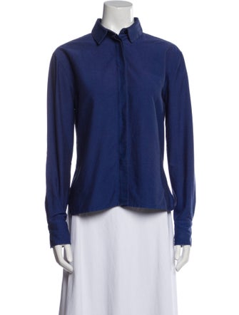 TOTEME Long Sleeve Button-Up Top