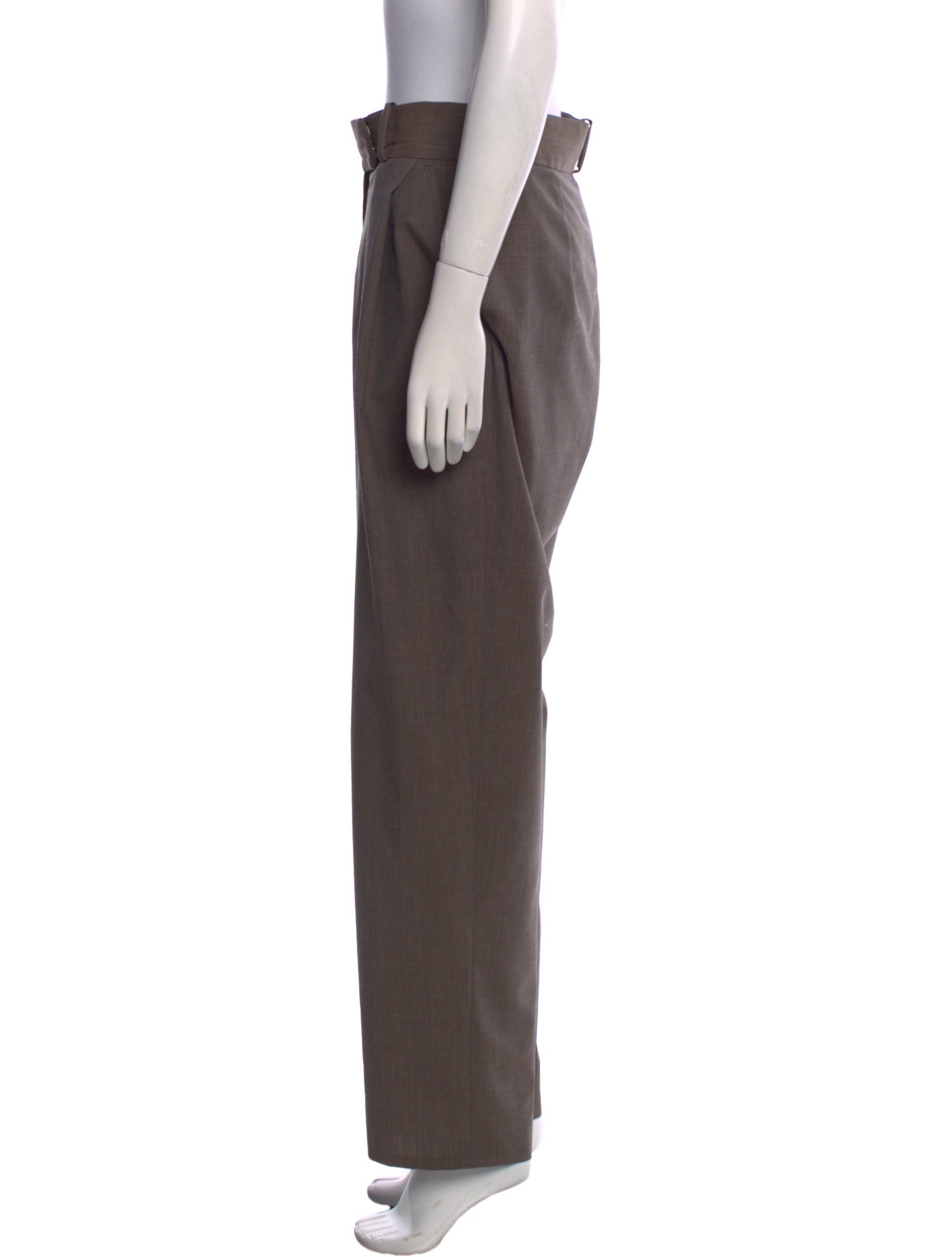 TOTEME Deep Pleat Trouser Straight Leg Pants
