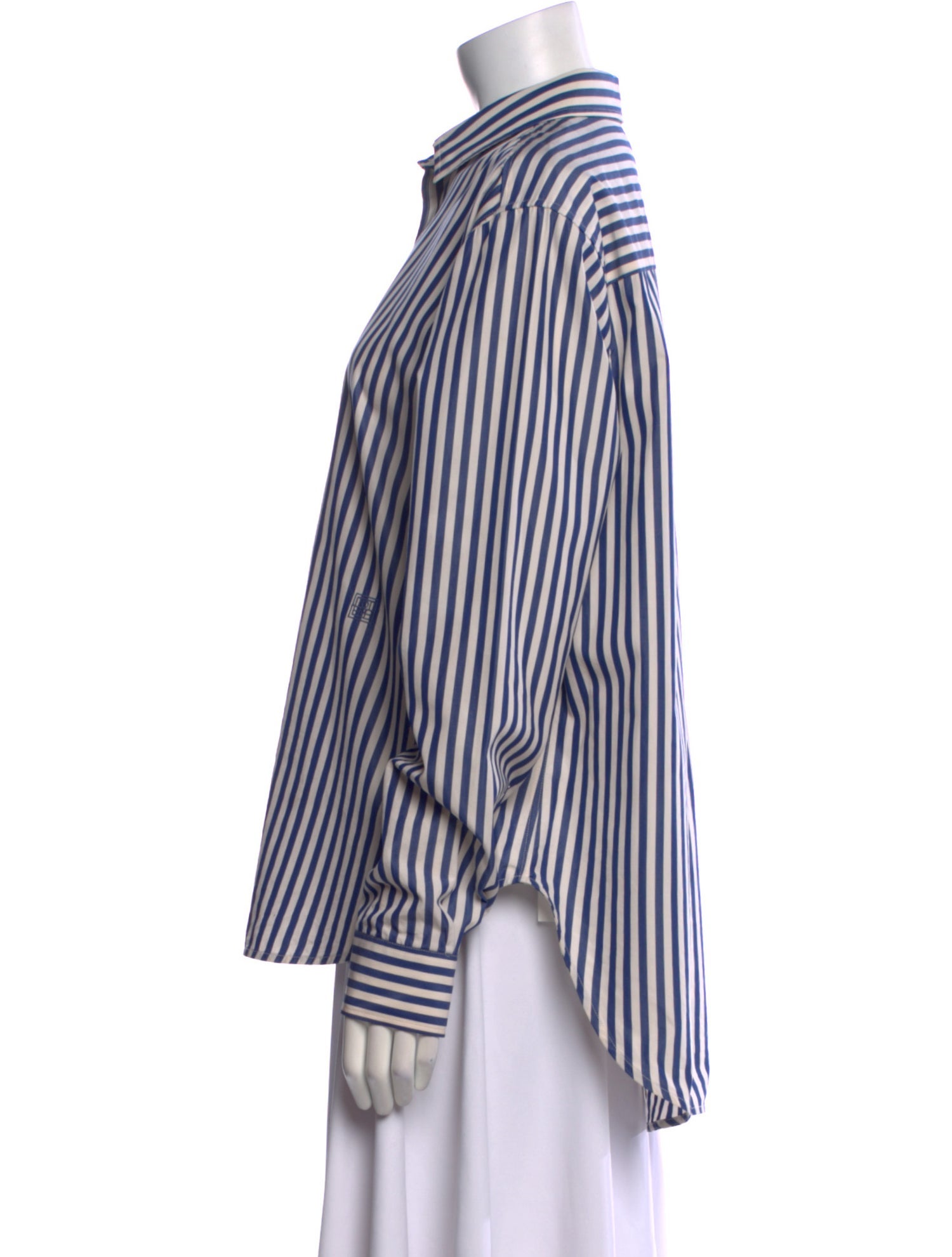 TOTEME Signature Stripe Long Sleeve Striped Button-Up Top