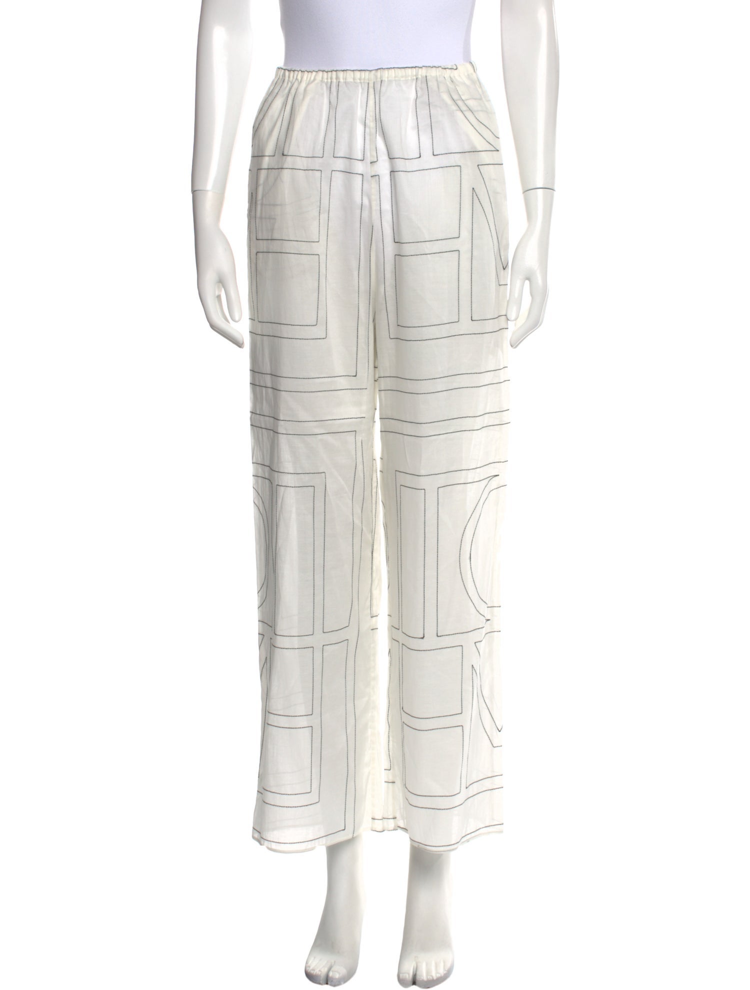 TOTEME Embroidered Accent Pajamas