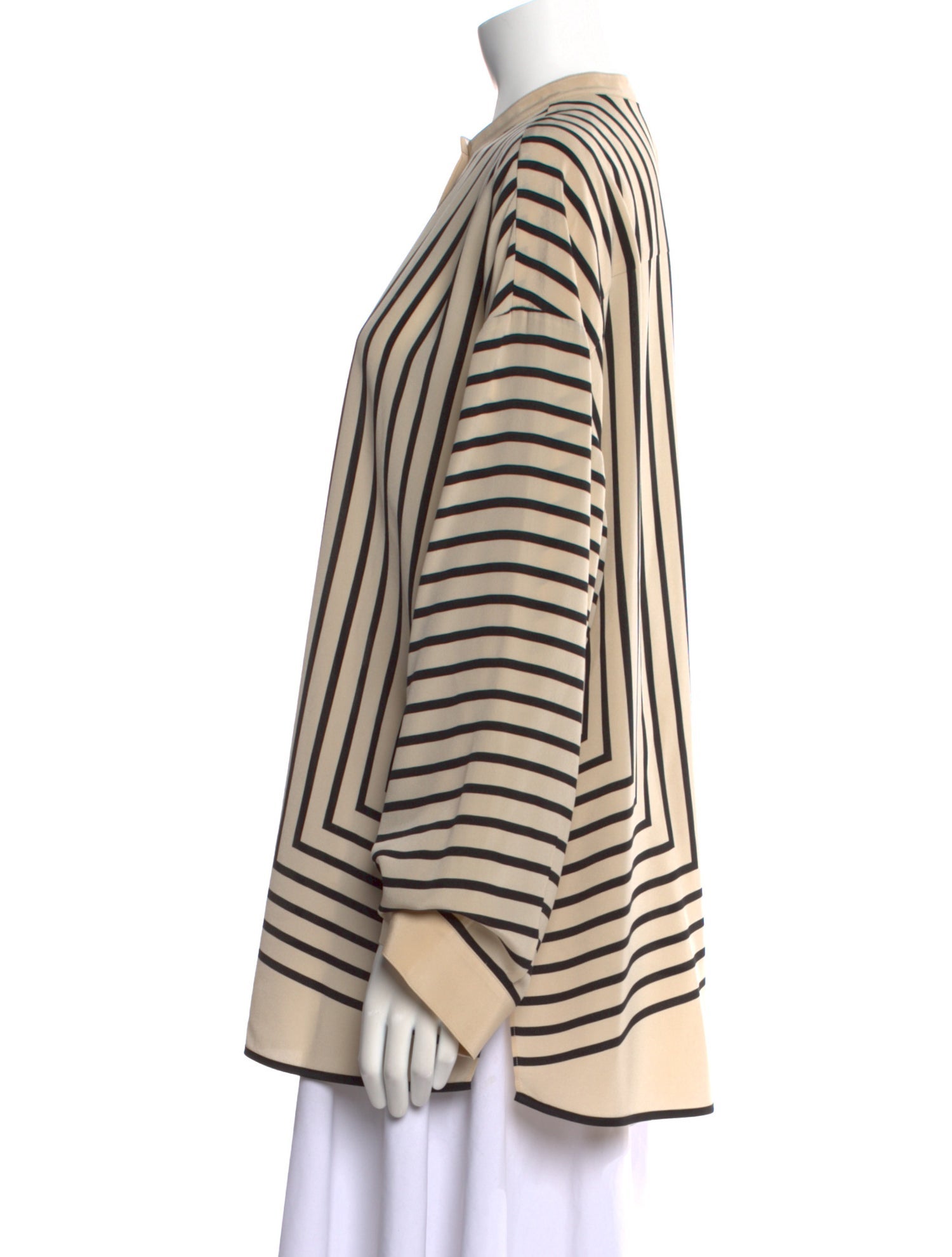 TOTEME Silk Striped Tunic