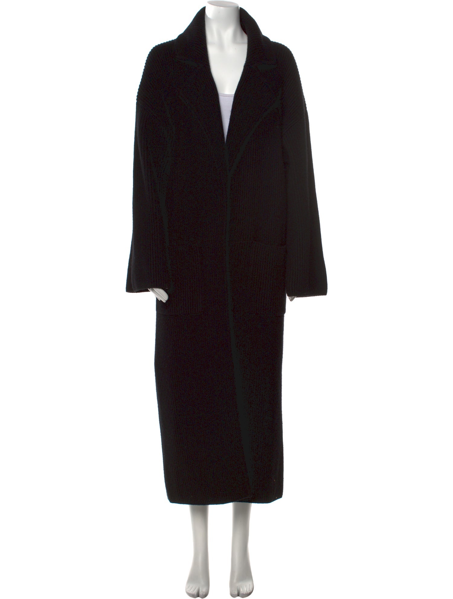 TOTEME Rib Knit Cardi Wool Sweater