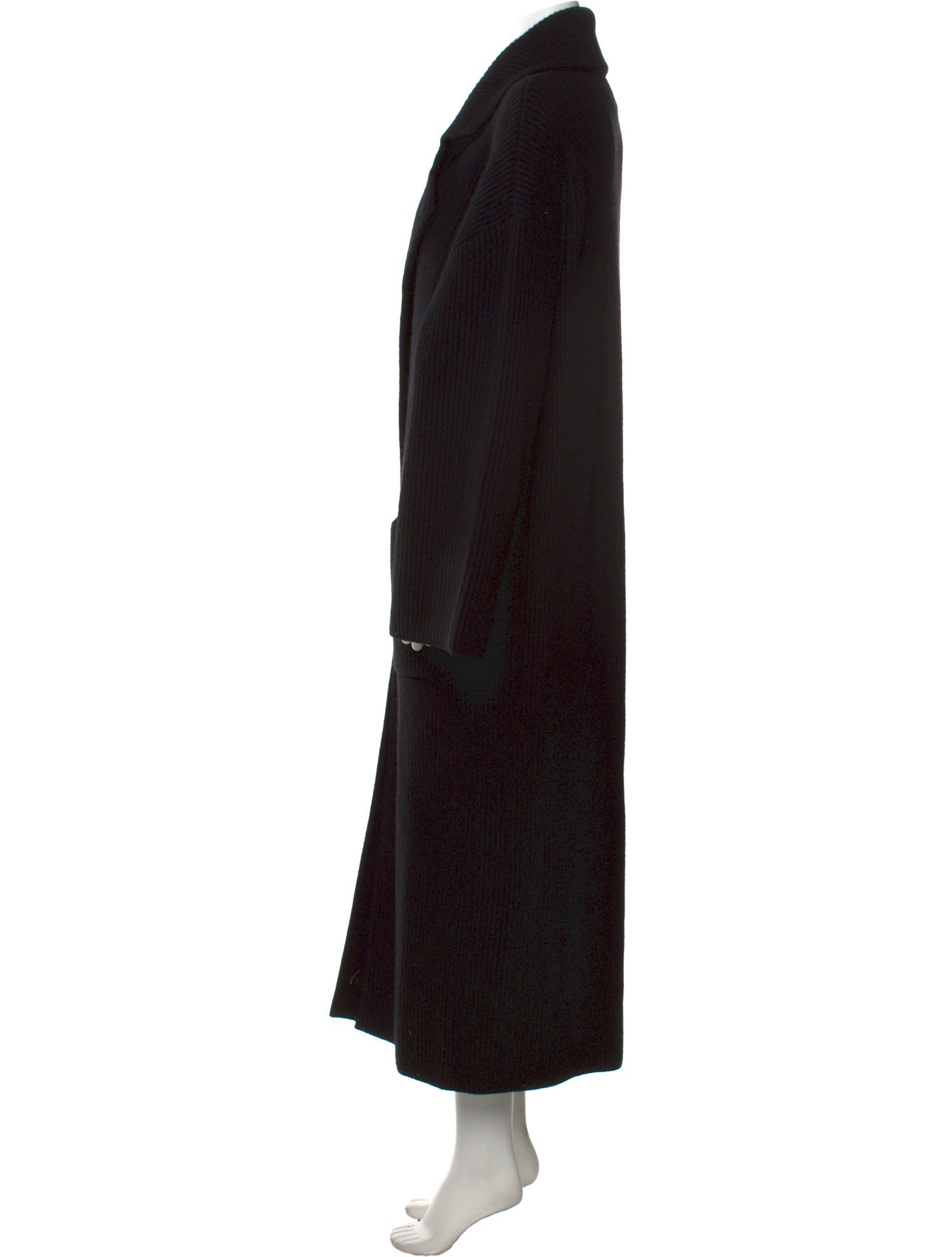 TOTEME Rib Knit Cardi Wool Sweater