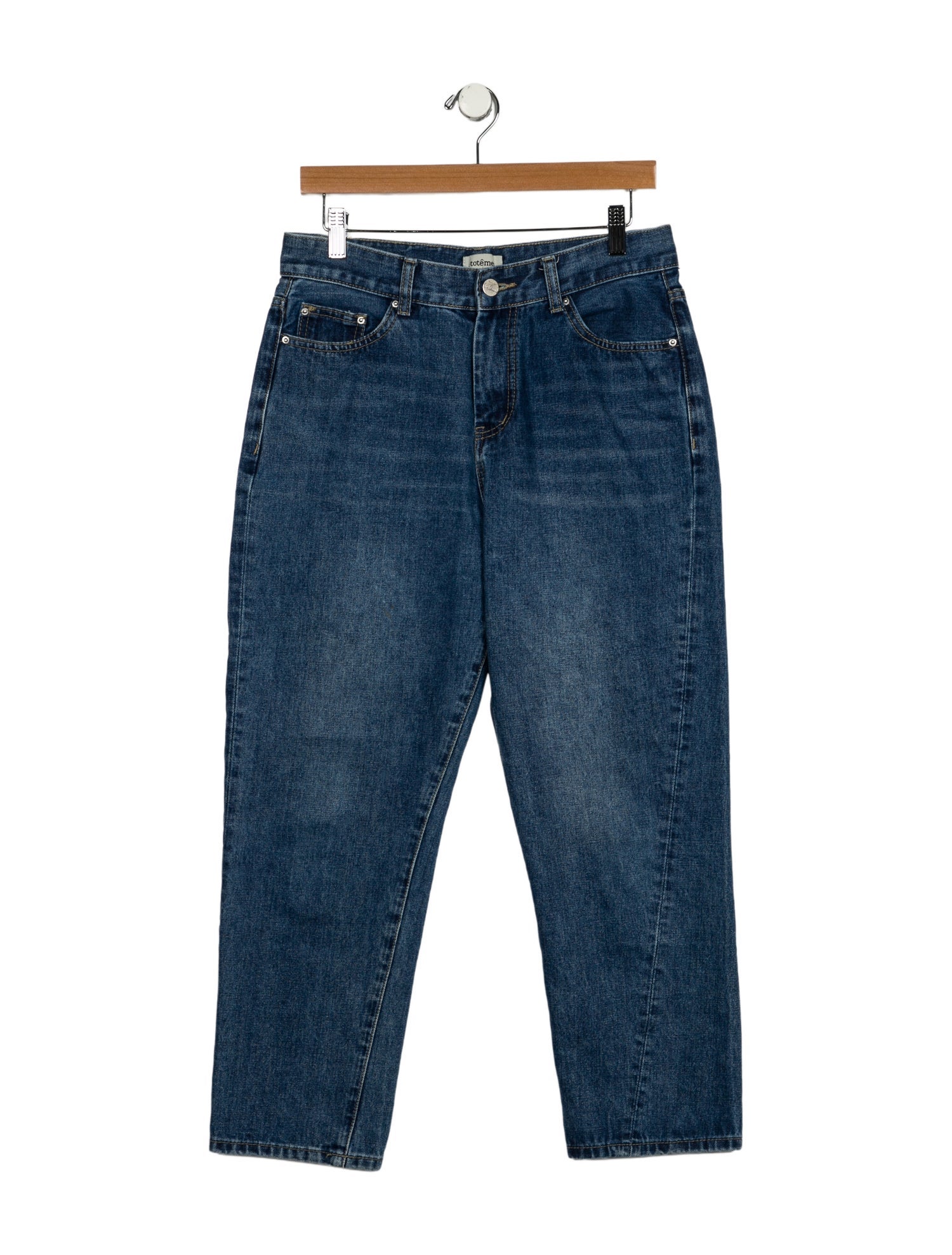 TOTEME High-Rise Straight Leg Jeans