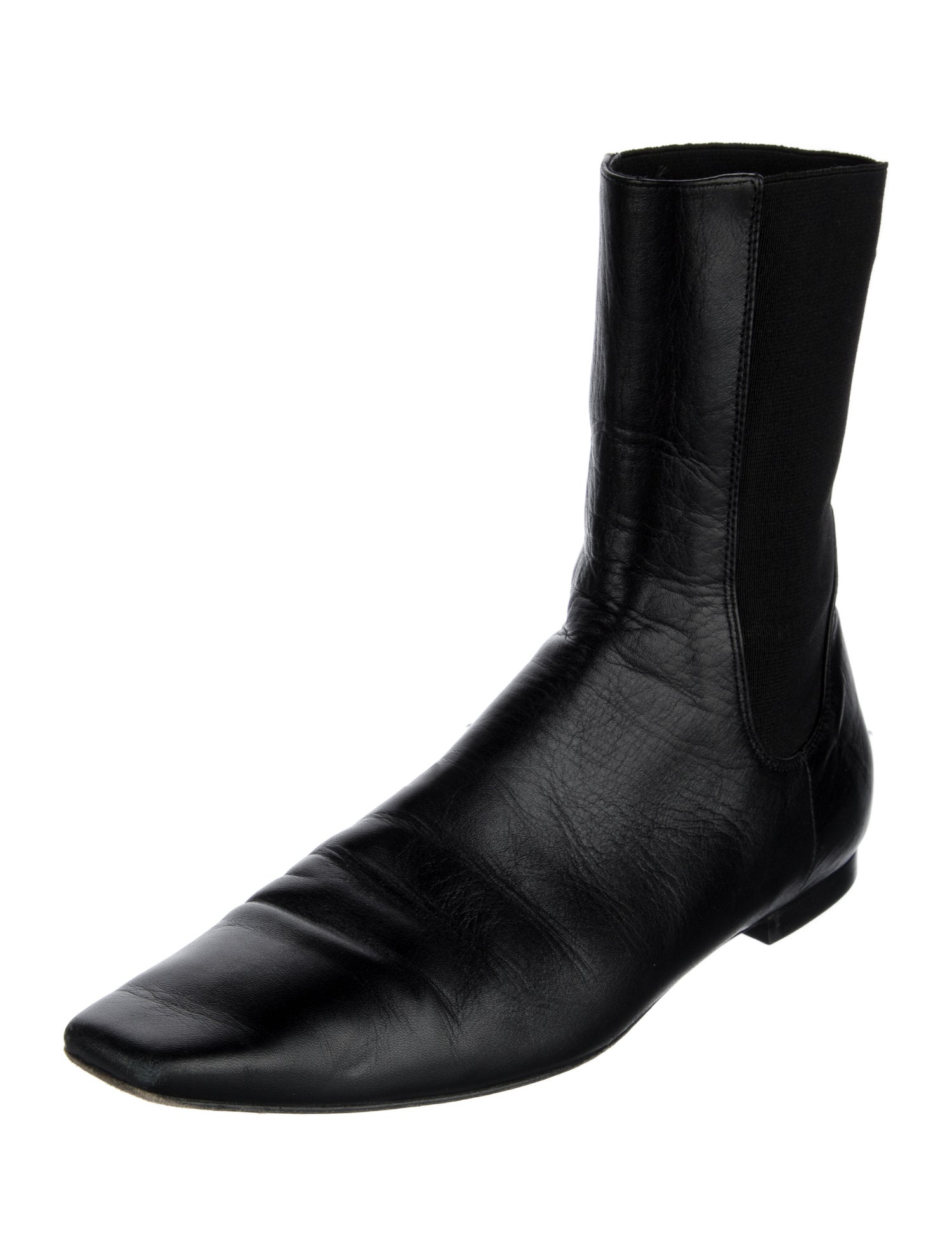 TOTEME Leather Sock Boots