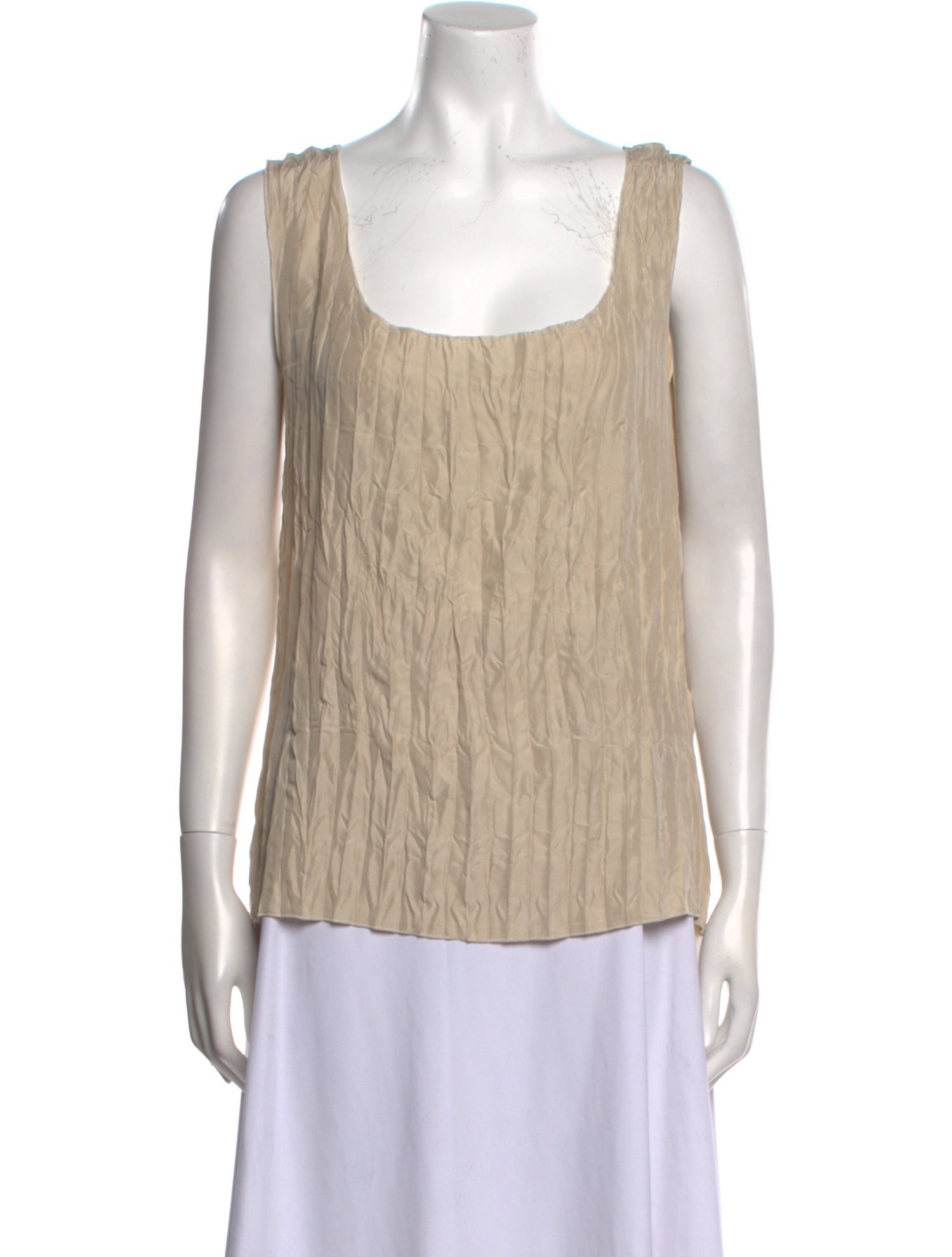 TOTEME Silk Square Neckline Top