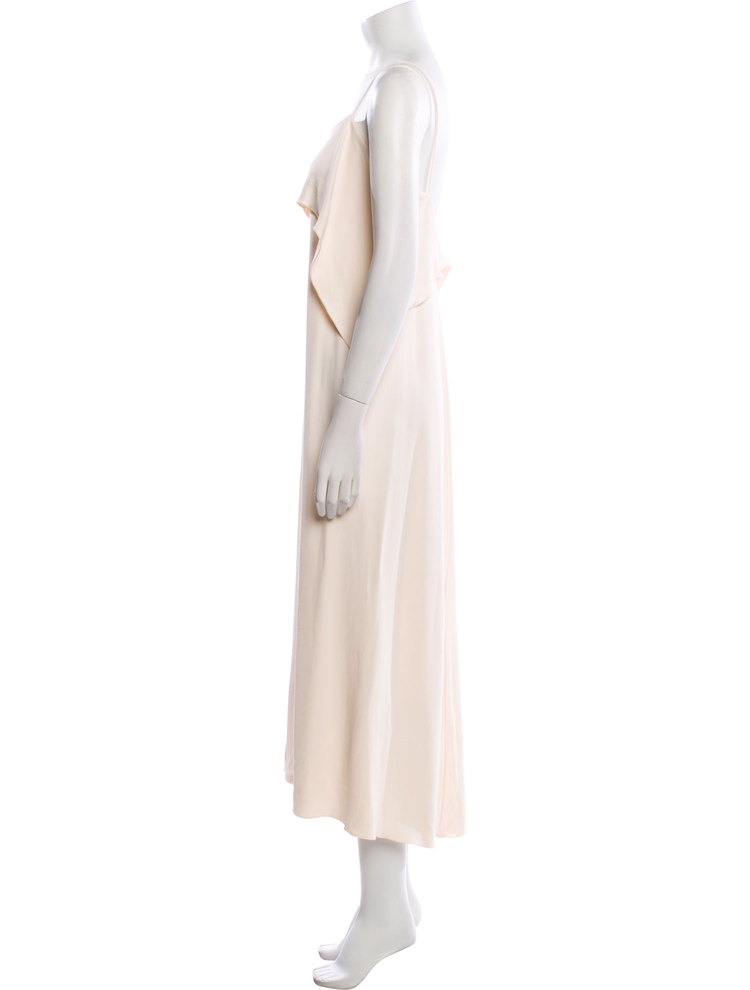 TOTEME Draped Viscose Cami Midi Length Dress