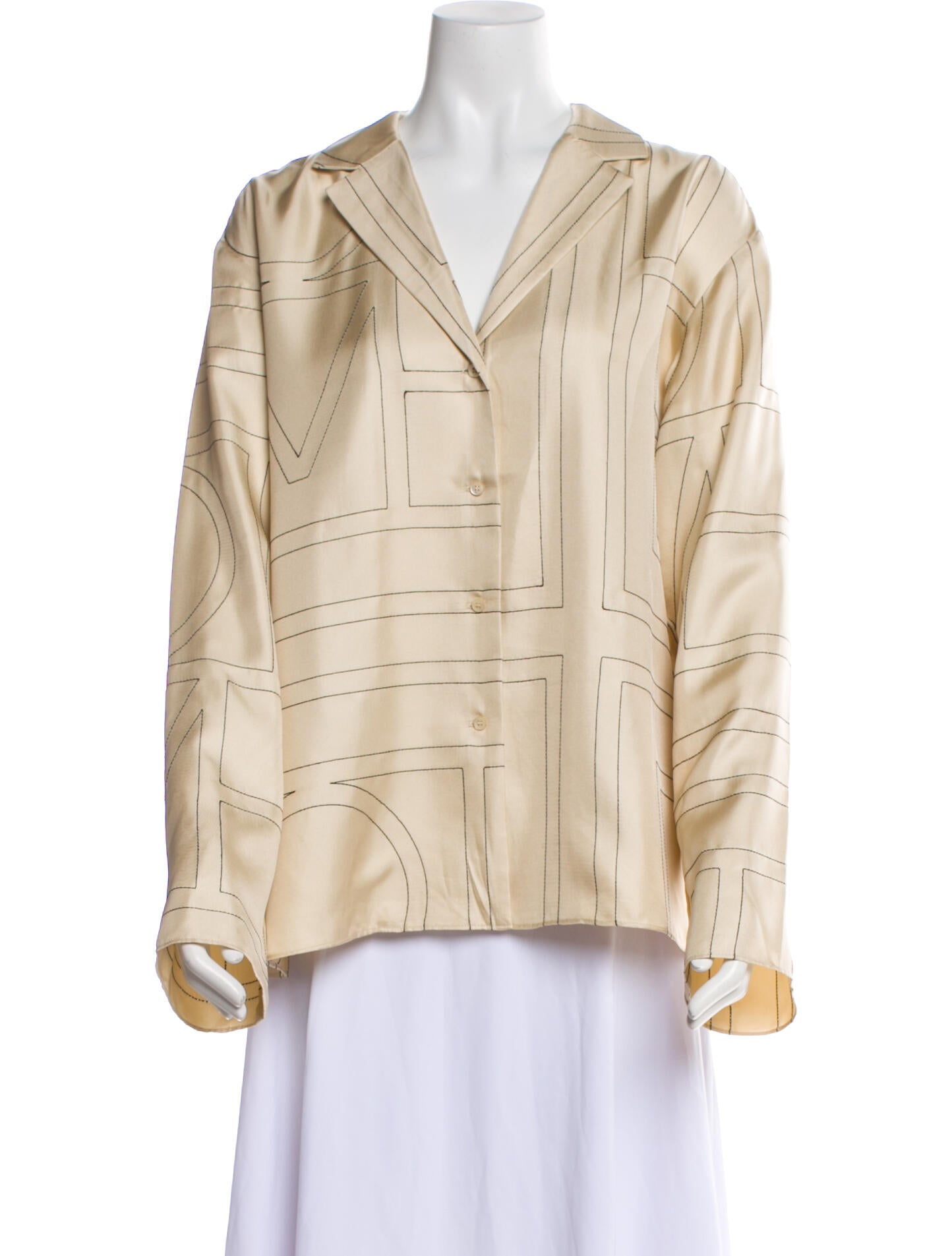 TOTEME Silk Printed Pajamas