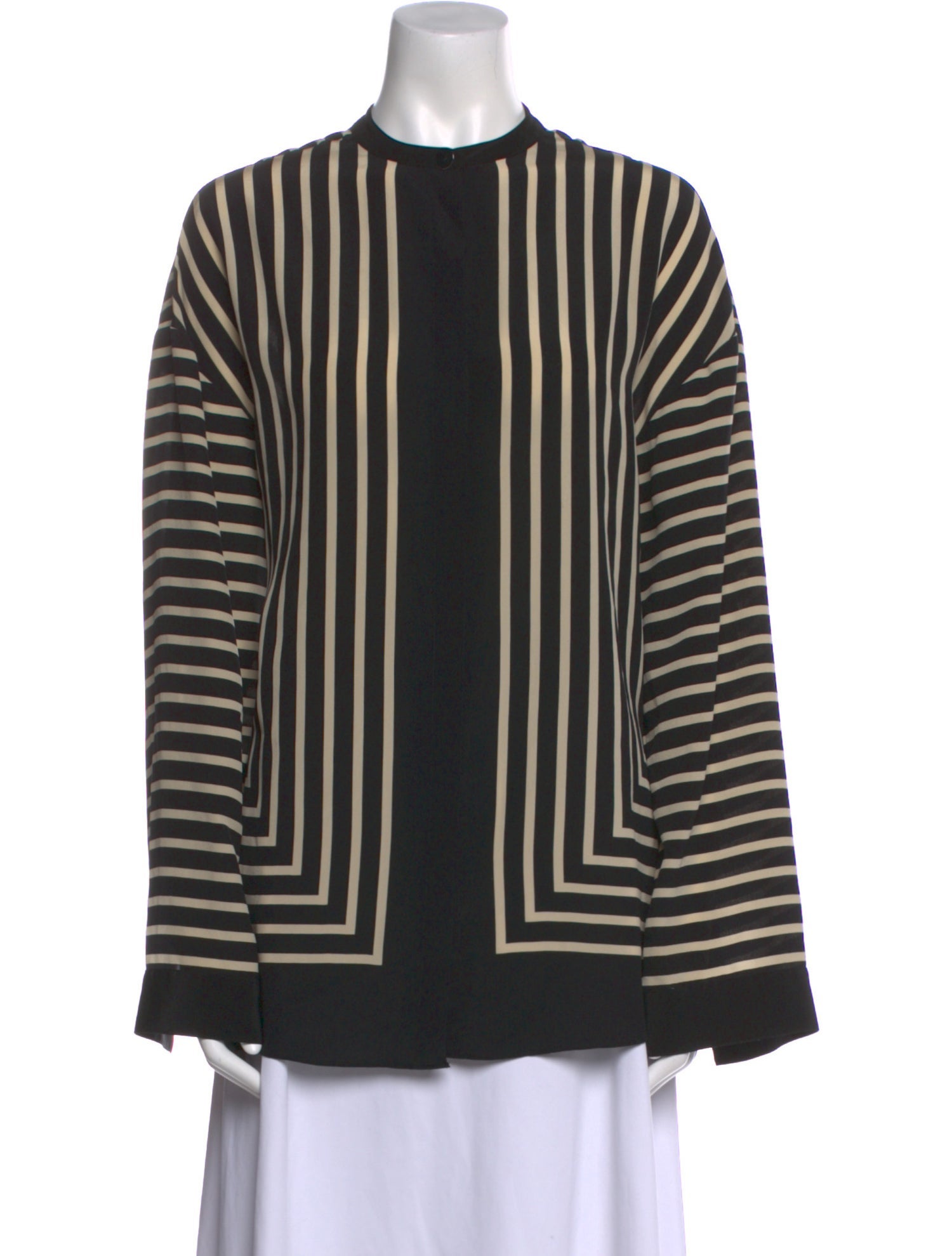 TOTEME Silk Striped Tunic