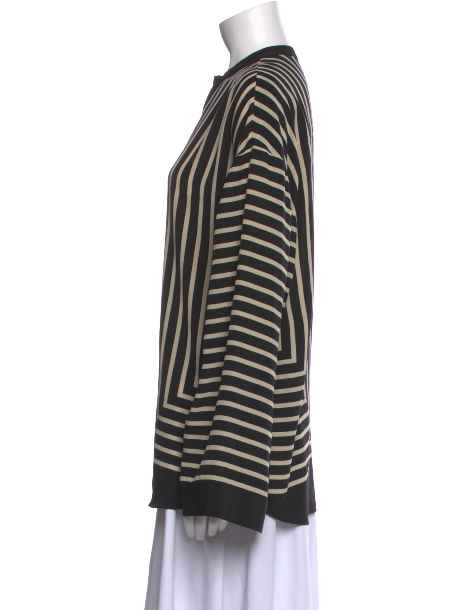 TOTEME Silk Striped Tunic