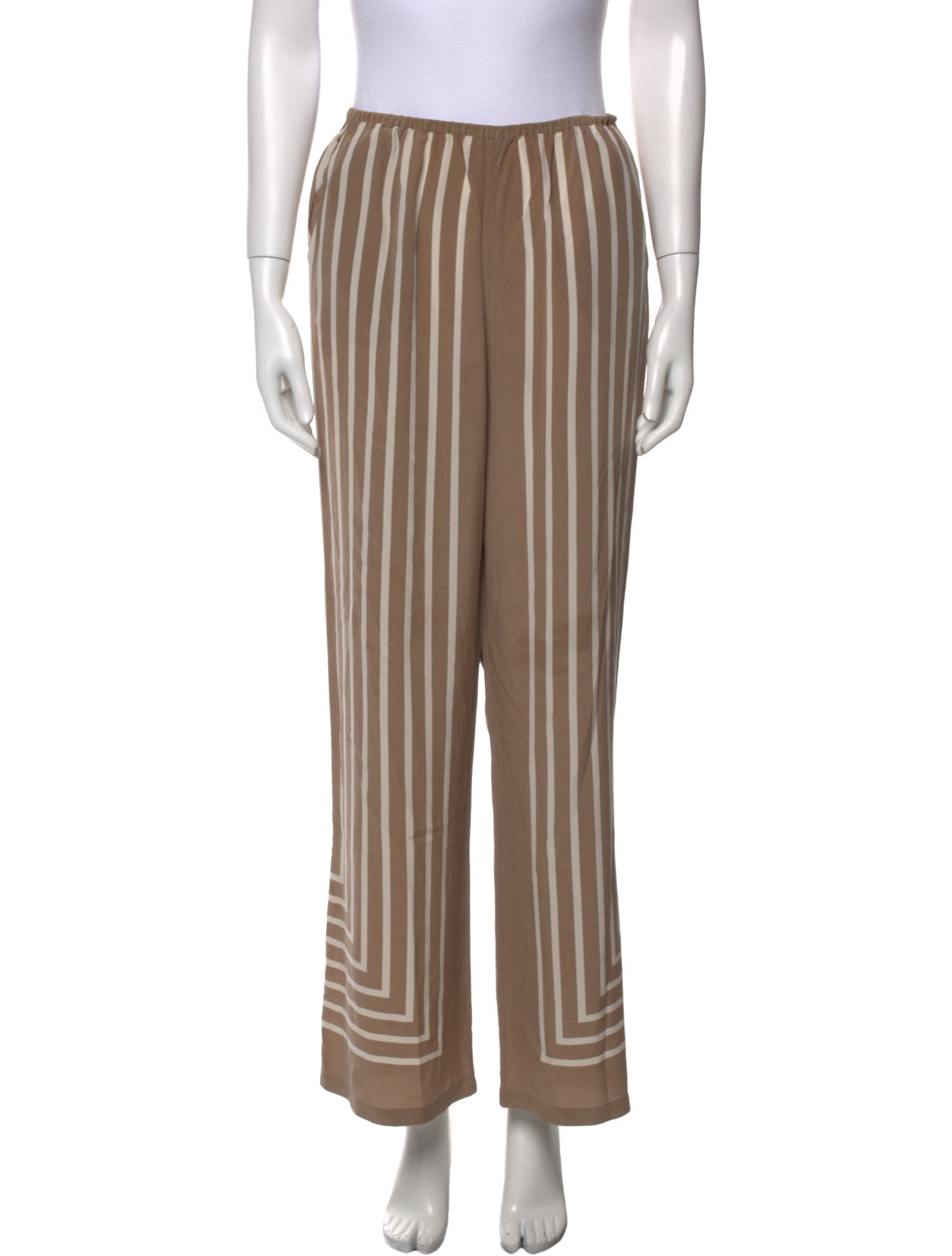 TOTEME Monogram Slacks Wide Leg Pants