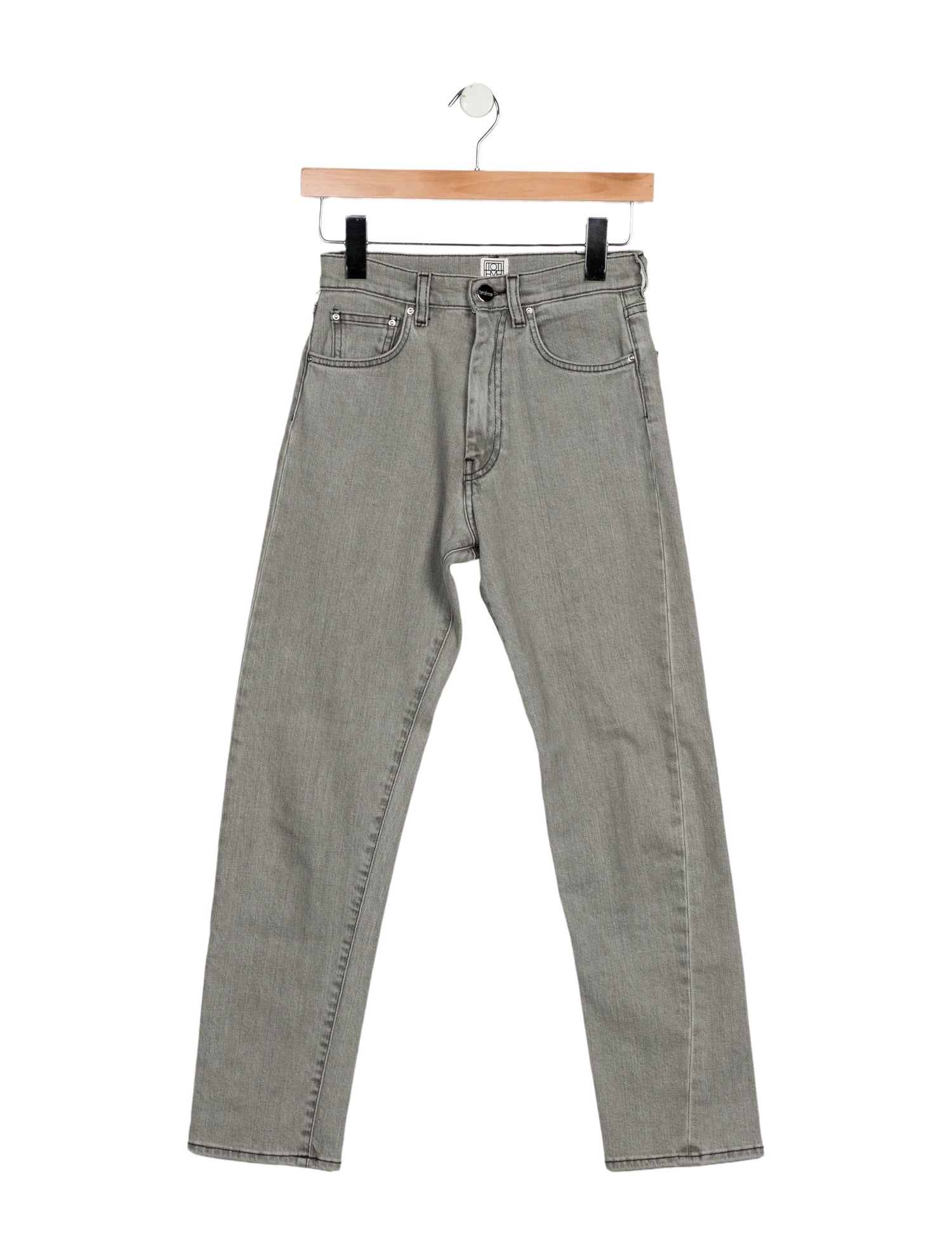 TOTEME Mid-Rise Straight Leg Jeans