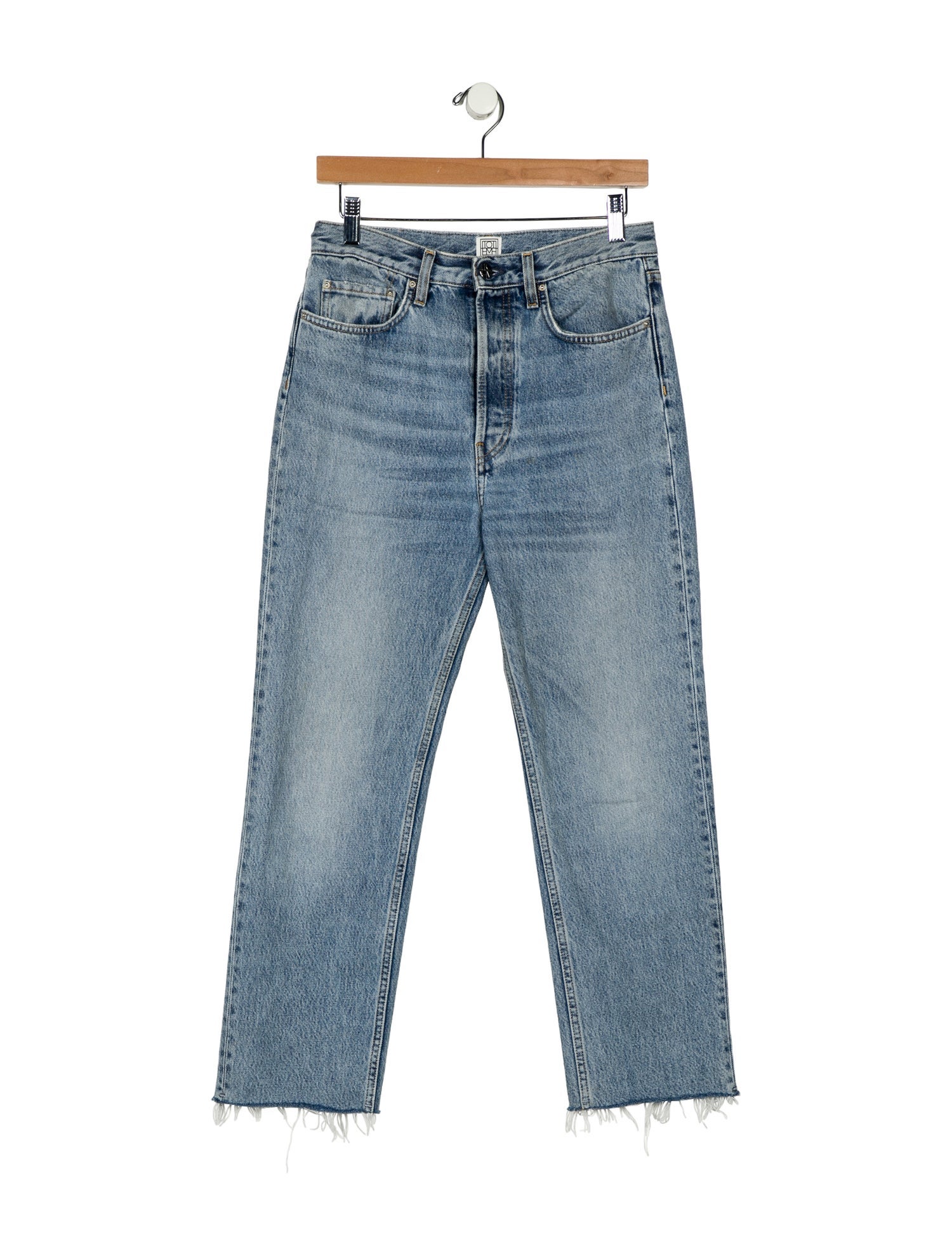 TOTEME High-Rise Straight Leg Jeans