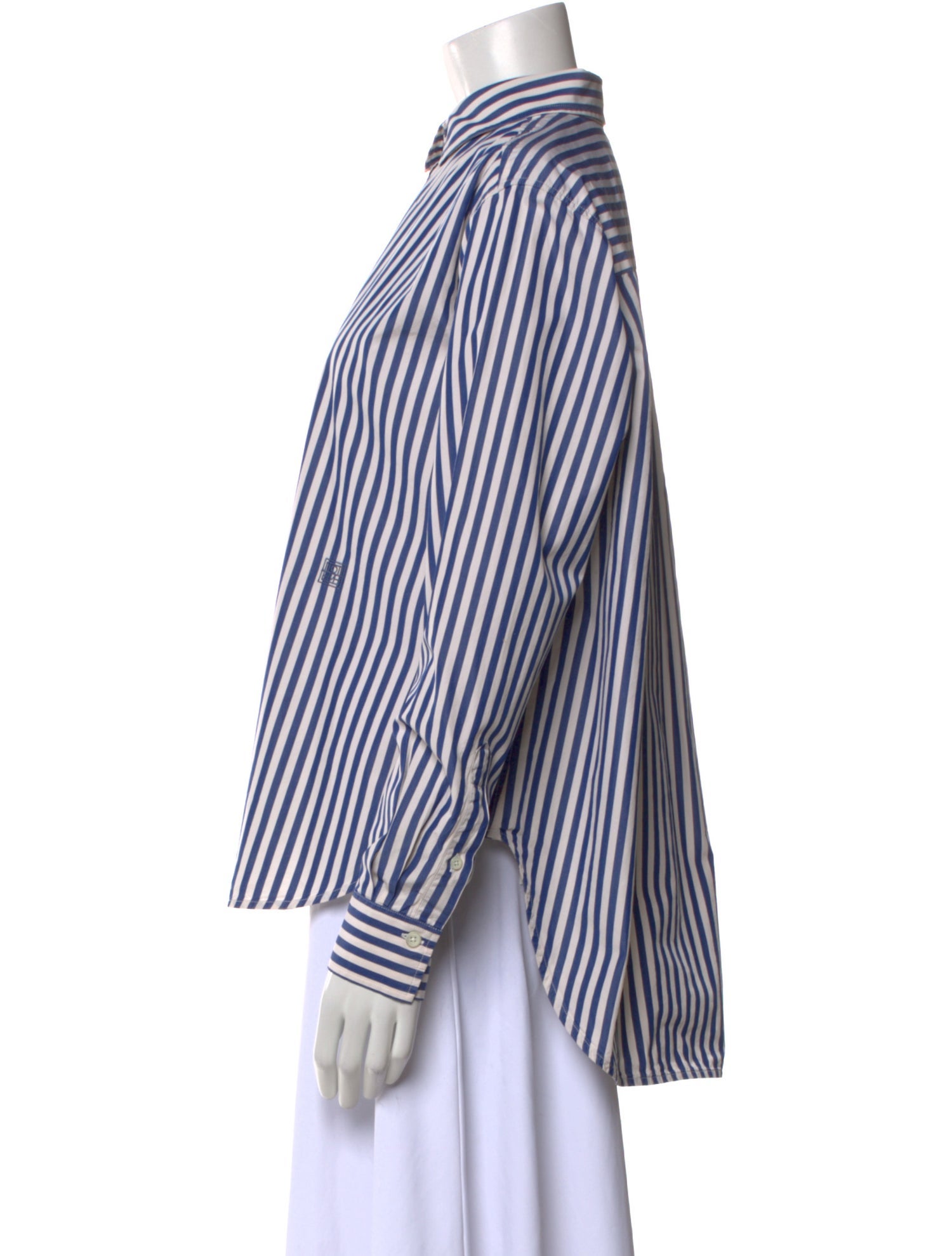 TOTEME Signature Stripe Striped Button-Up Top