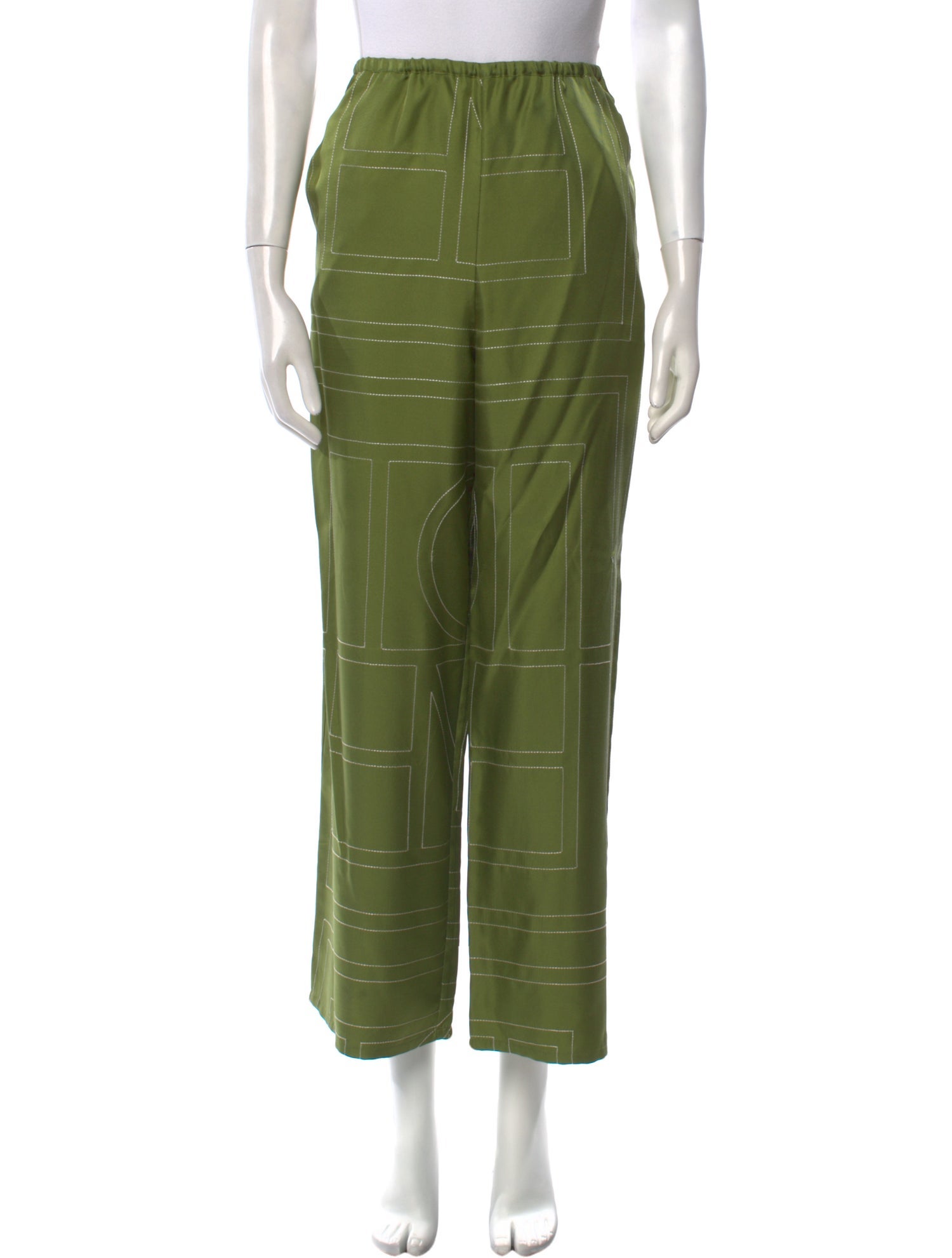 TOTEME Monogram PJ Bottom Silk Pajamas