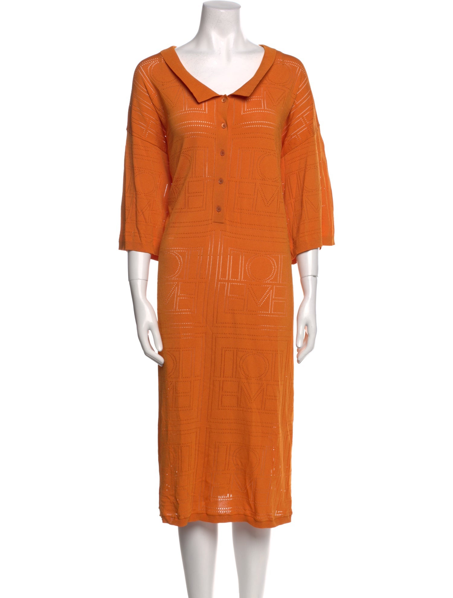 TOTEME V-Neck Midi Length Dress