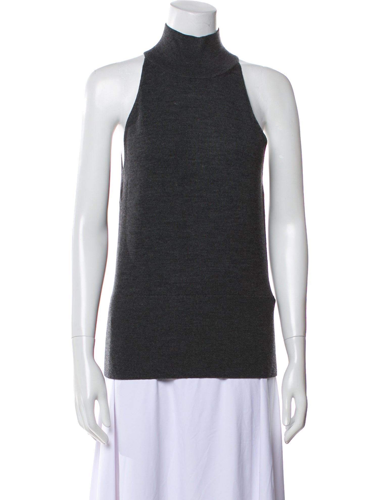 TOTEME Ribbed Sleeveless Wool Sweater