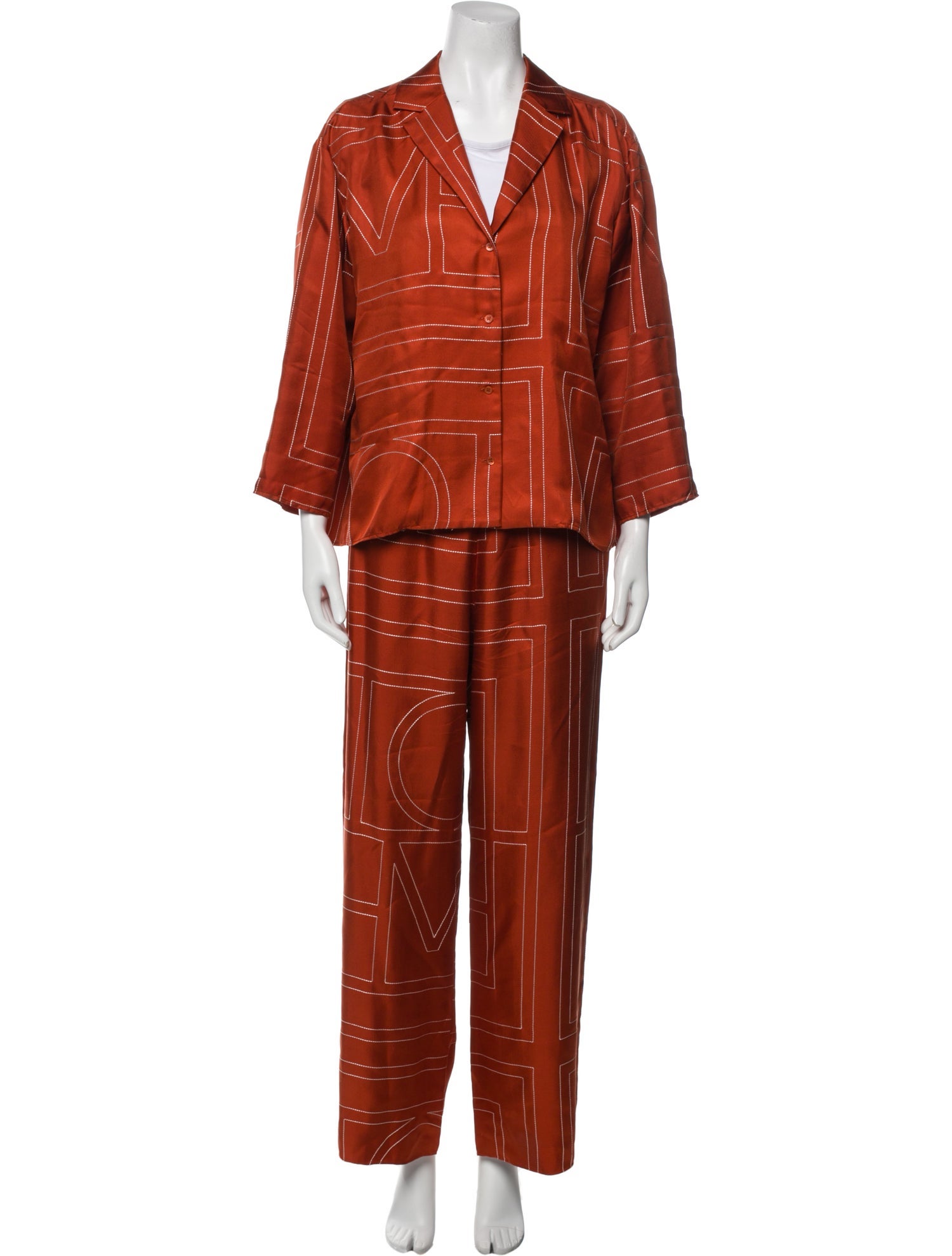 TOTEME Silk Patterned Pajamas