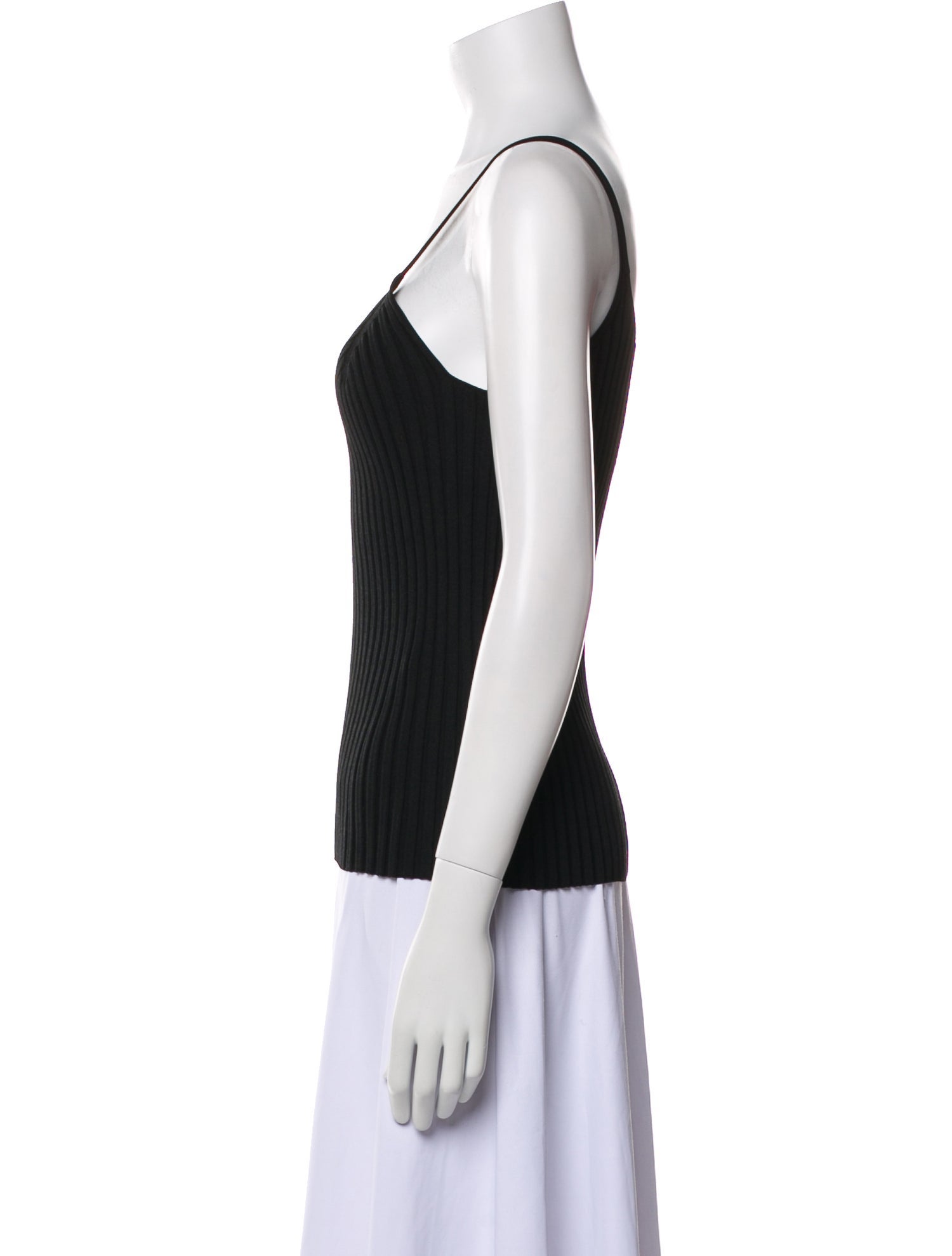TOTEME Villeton Ribbed Tank V-Neck Top w/ Tags