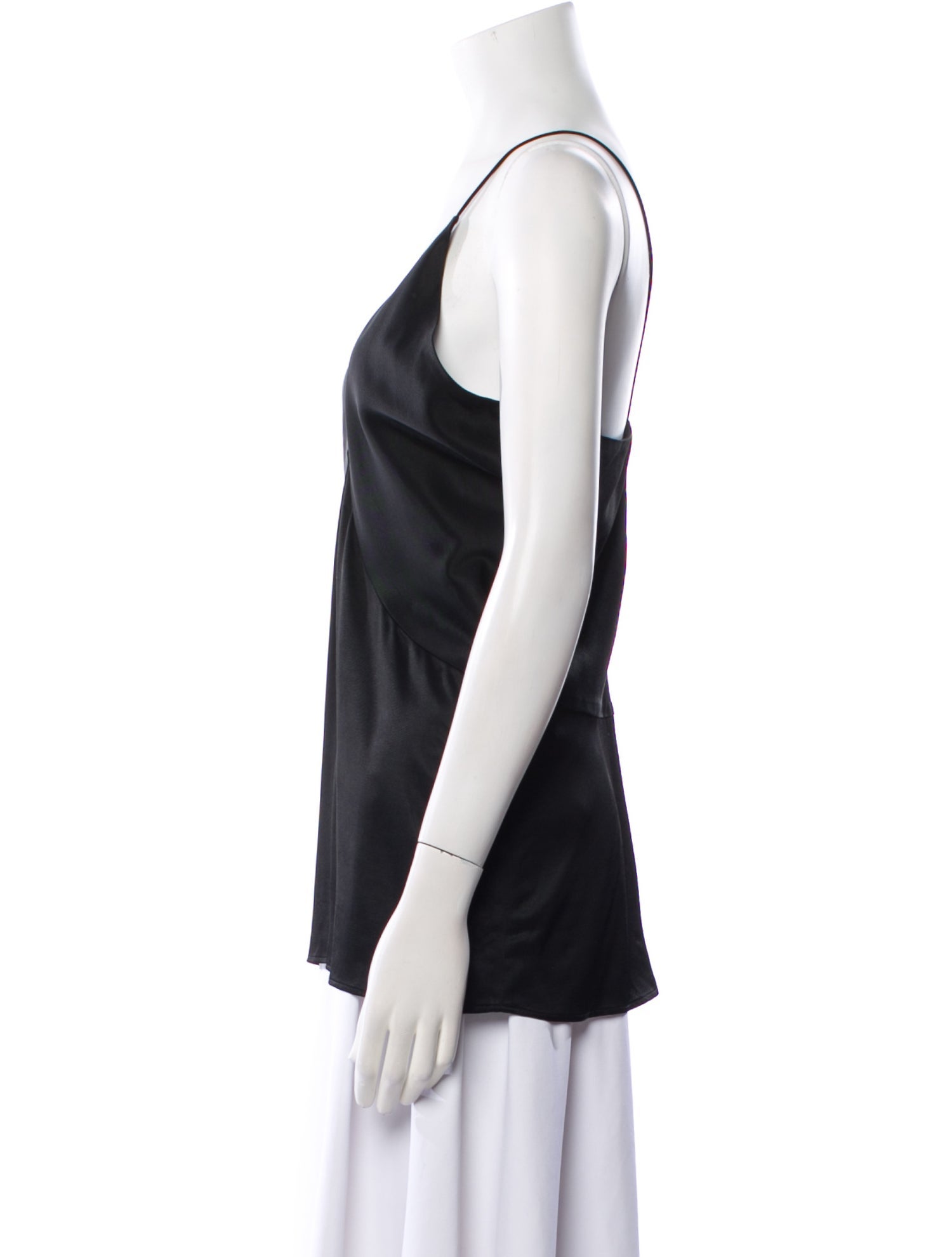 TOTEME Draped Twill Cami V-Neck Top