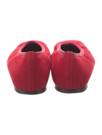 TOTEME Suede Cutout Accent Ballet Flats