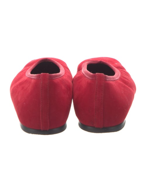 TOTEME Suede Cutout Accent Ballet Flats