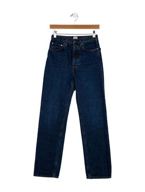 TOTEME High-Rise Straight Leg Jeans