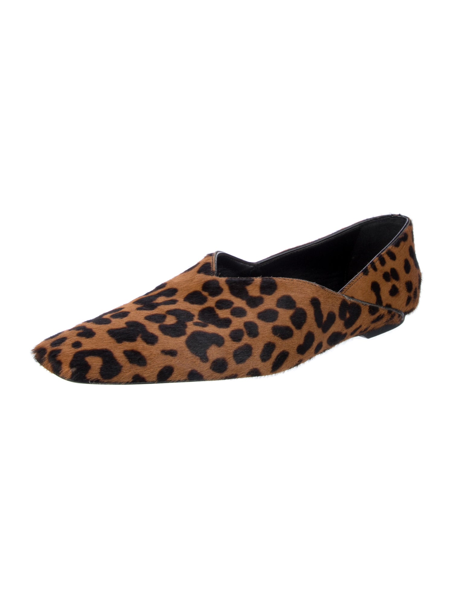 TOTEME Ponyhair Animal Print Flats
