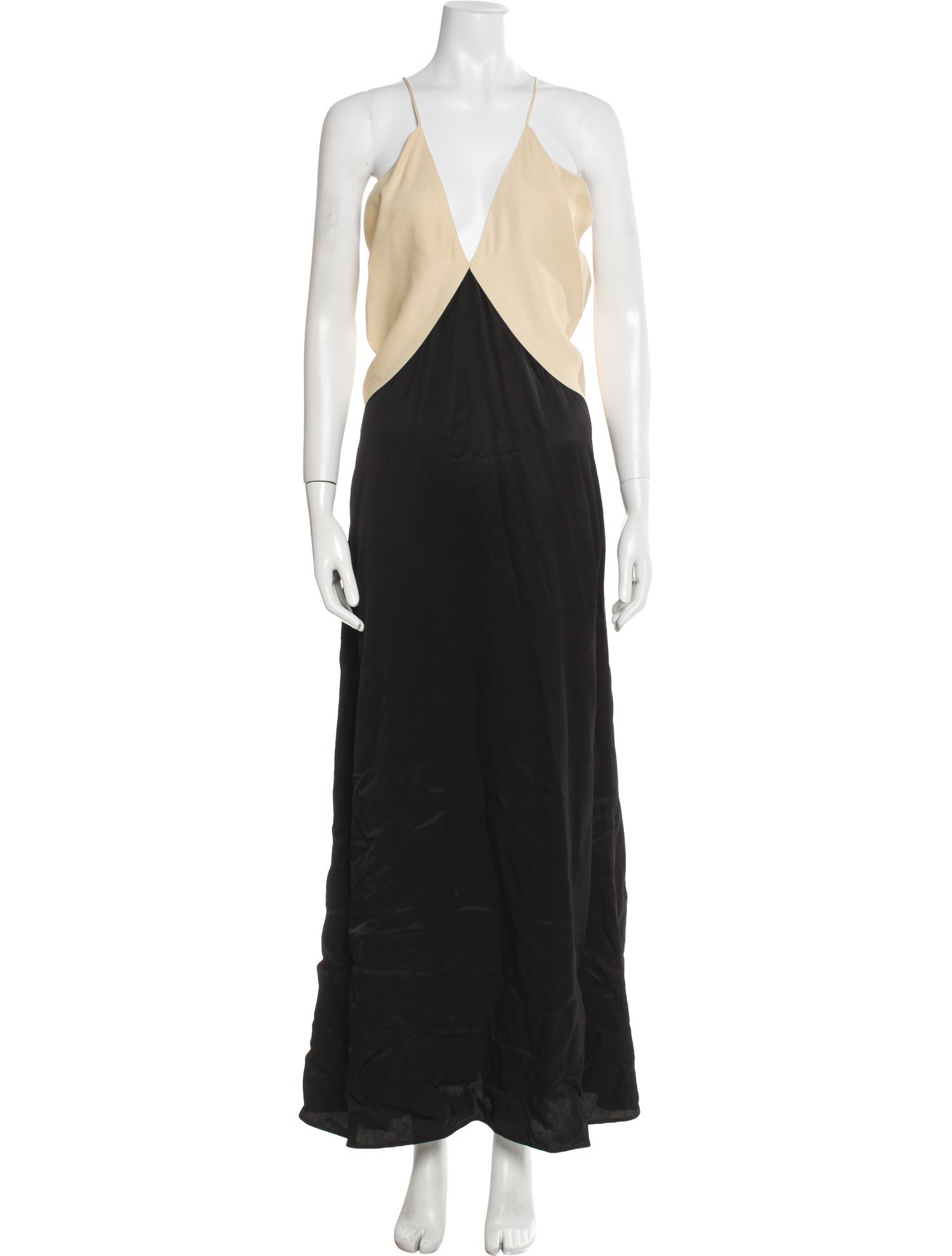 TOTEME Colorblock Pattern Long Dress