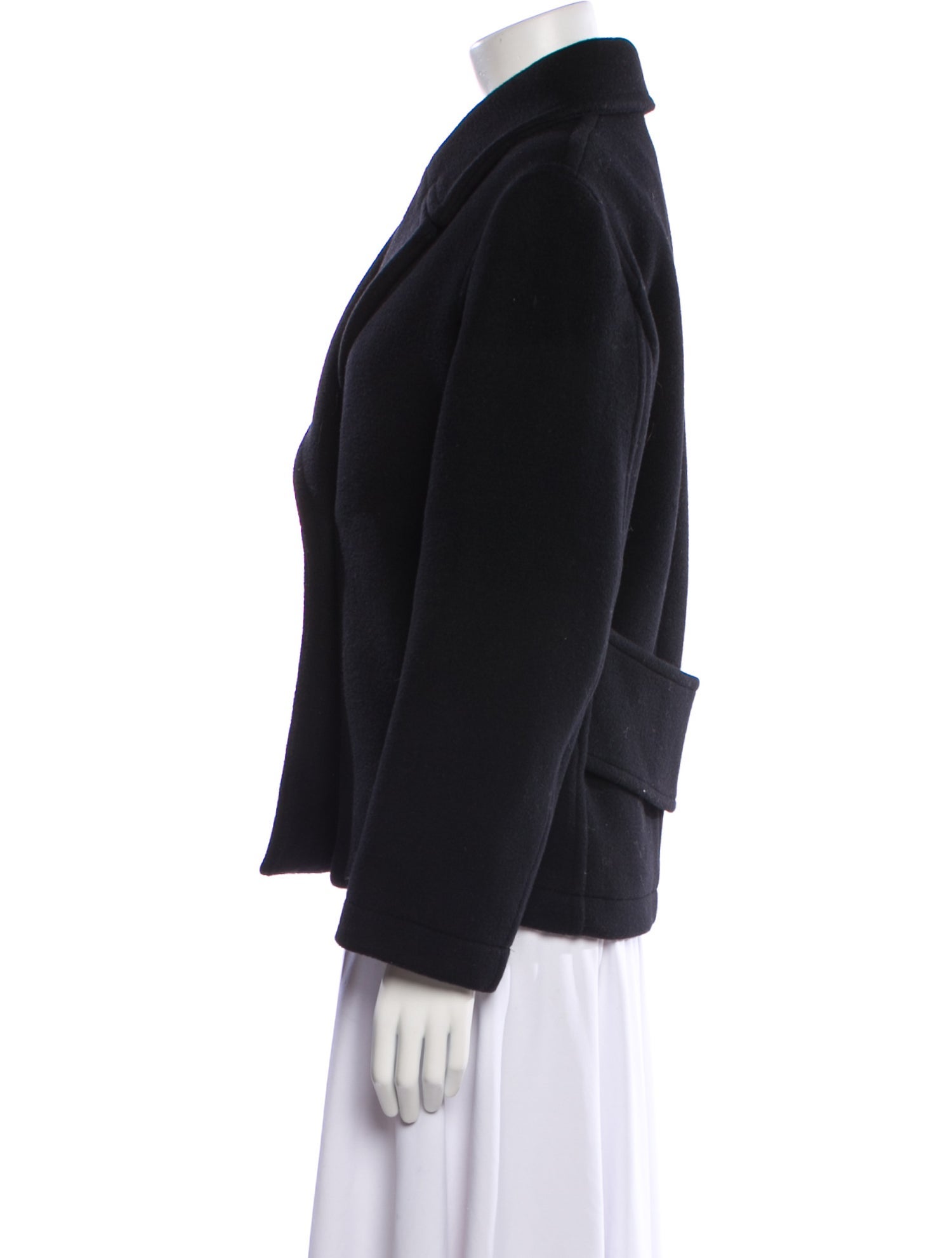 TOTEME Cropped Peacoat Wool Jacket