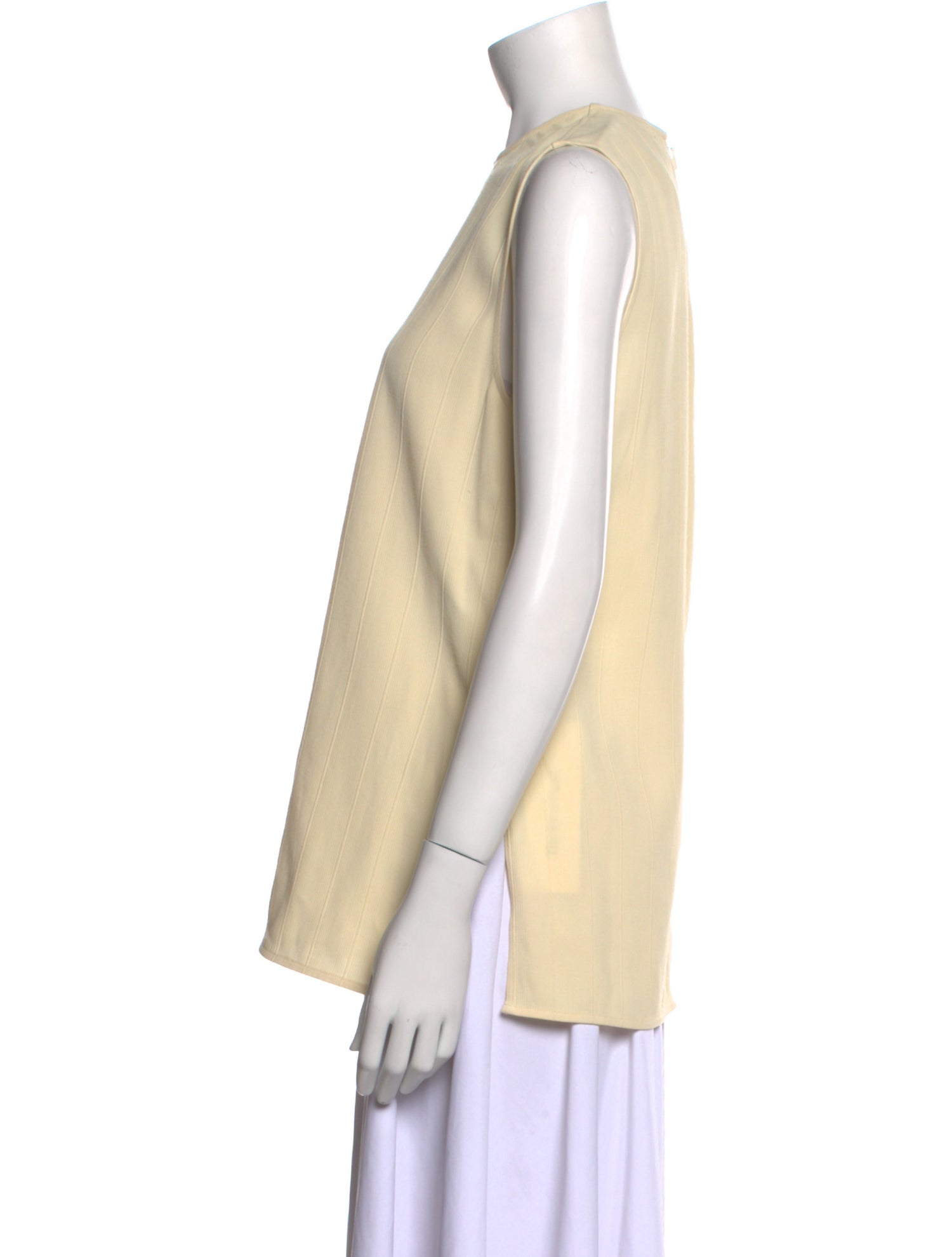 TOTEME Woven Stripe Crew Neck Top