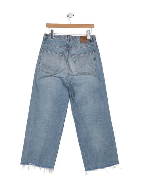 TOTEME Flare Fit Denim Wide Leg Jeans