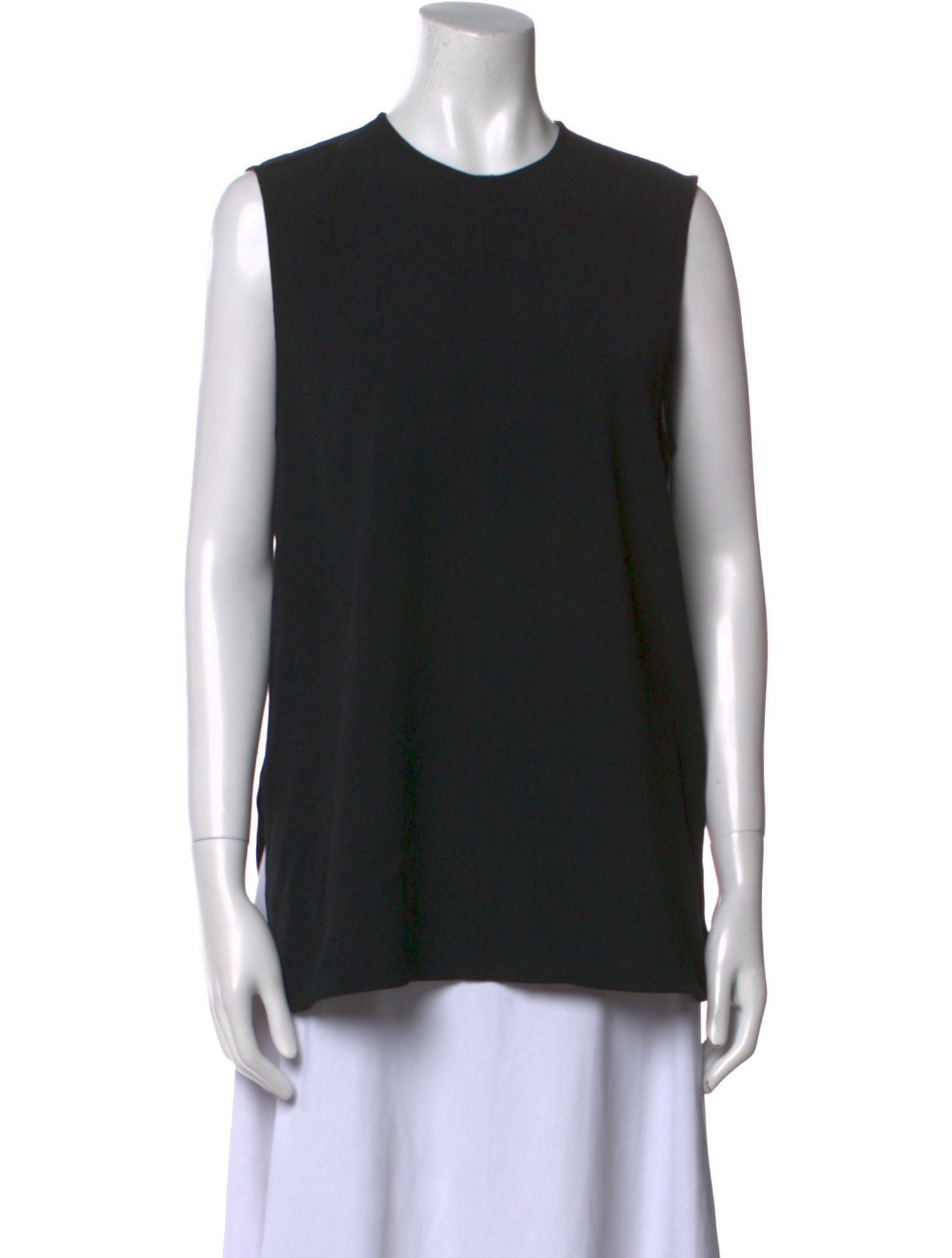 TOTEME Woven Stripe Crew Neck Top