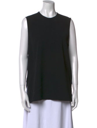 TOTEME Woven Stripe Crew Neck Top