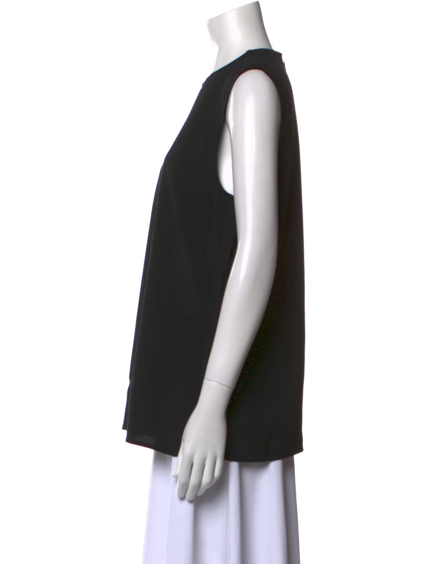 TOTEME Woven Stripe Crew Neck Top