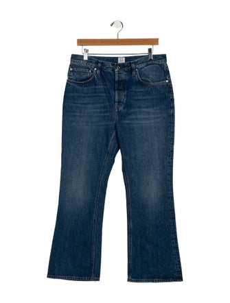 TOTEME Cropped Kick Wide Leg Jeans