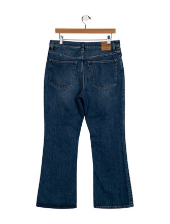 TOTEME Cropped Kick Wide Leg Jeans