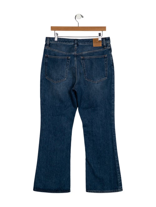 TOTEME Cropped Kick Wide Leg Jeans