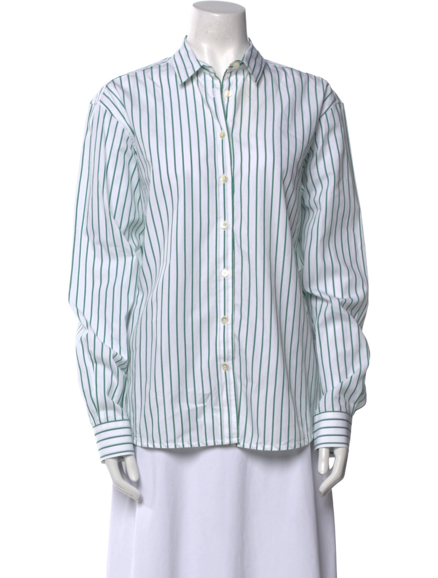 TOTEME Signature Stripe Striped Button-Up Top