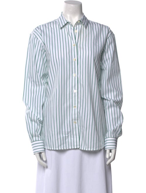 TOTEME Signature Stripe Striped Button-Up Top