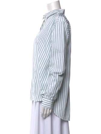 TOTEME Signature Stripe Striped Button-Up Top