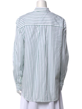 TOTEME Signature Stripe Striped Button-Up Top