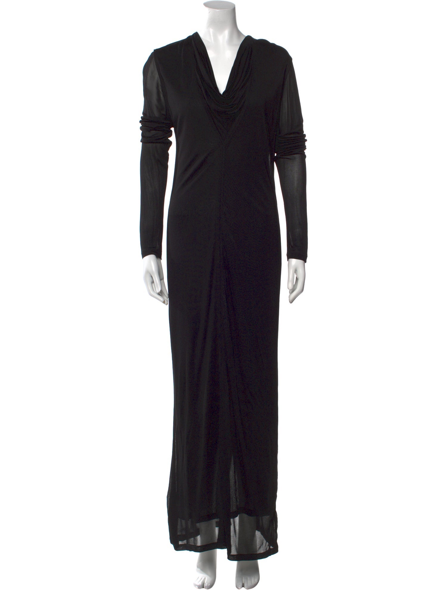 TOTEME Draped V-neck Long Dress